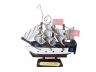 Wooden USS Constitution Tall Model Ship Christmas Ornament 4 - 1