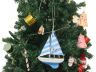 Wooden Anchors Aweigh Model Sailboat Christmas Tree Ornament - 2