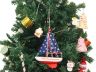 Wooden Starry Night Model Sailboat Christmas Tree Ornament - 1