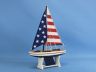 Wooden Decorative Sailboat Model with USA Flag Sails 12 - 2