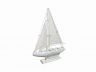 Wooden Rustic Whitewashed Pacific Sailer Model Sailboat Decoration 17 - 4