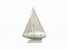 Wooden Rustic Whitewashed Pacific Sailer Model Sailboat Decoration 17 - 5