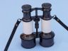 Commanders Oil-Rubbed Bronze-White Leather Binoculars with Leather case 6 - 4