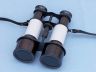 Commanders Oil-Rubbed Bronze-White Leather Binoculars with Leather case 6 - 3