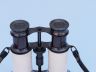 Commanders Oil-Rubbed Bronze-White Leather Binoculars with Leather case 6 - 1