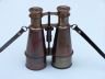 Captains Antique Copper Binoculars with Leather Case 6 - 4