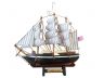 Wooden Flying Cloud Model Ship Christmas Tree Ornament - 1