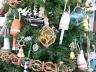 Glass and Rope Amber Fishing Float Christmas Tree Ornament - 1