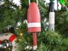 Wooden Red Maine Lobster Trap Buoy Christmas Tree Ornament - 2