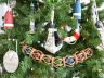 Rustic Blue Decorative Anchor Christmas Tree Ornament - 1