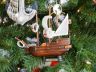 Wooden Santa Maria Model Ship Christmas Tree Ornament - 1