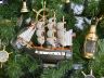 Wooden USS Constitution Model Ship Christmas Tree Ornament - 1