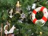 Brass Ships Wheel Compass Christmas Tree Ornament - 1