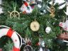 Brass Emerson Poem Compass Christmas Tree Ornament 5 - 1