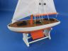 Wooden It Floats 12 - Orange Floating Sailboat Model  - 2