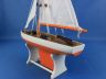 Wooden It Floats 12 - Orange Floating Sailboat Model  - 3