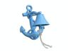 Rustic Light Blue Cast Iron Wall Mounted Anchor Bell 8 - 2