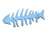 Rustic Light Blue Cast Iron Fish Bone Key Rack 8 - 2