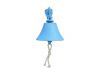 Rustic Light Blue Cast Iron Hanging Ships Bell 6 - 1