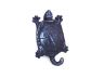 Rustic Dark Blue Cast Iron Turtle Key Hook 6 - 2