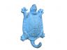 Rustic Light Blue Cast Iron Turtle Key Hook 6 - 2