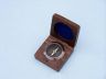 Antique Copper Desk Compass with Rosewood Box 3 - 4