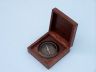 Antique Copper Captains Desk Compass with Rosewood Box 4 - 4