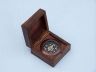 Antique Copper Black Desk Compass with Rosewood Box 3 - 1