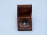Antique Copper Black Desk Compass with Rosewood Box 3 - 2