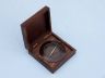 Antique Copper Admirals Desk Compass with Rosewood Box 5 - 2