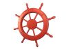Red Decorative Ship Wheel 24 - 2