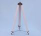 Floor Standing Antique Copper With White Leather Galileo Telescope 65 - 12