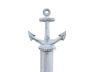 Rustic Whitewashed Cast Iron Anchor Paper Towel Holder 16 - 2