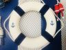 Classic White Decorative Anchor Lifering with Blue Bands 20 - 1