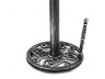 Antique Silver Cast Iron Seashell Paper Towel Holder 16 - 3
