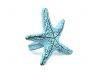 Dark Blue Whitewashed Cast Iron Starfish Napkin Ring 3 - set of 2 - 2