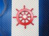 Red Decorative Ship Wheel With Seashell 12 - 1