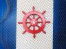 Red Decorative Ship Wheel With Starfish 12 - 1