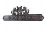 Cast Iron Poop Deck Sign with Ship Wheel and Anchors 9 - 2