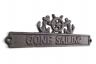Cast Iron Gone Sailing Sign with Ship Wheel and Anchors 9 - 1