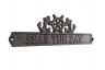 Cast Iron Seas the Day Sign with Ship Wheel and Anchors 9 - 1