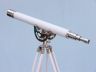 Floor Standing Chrome With White Leather Anchormaster Telescope 50 - 4