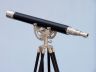 Floor Standing Brushed Nickel With Leather Anchormaster Telescope 50 - 13