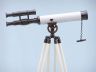 Floor Standing Oil Rubbed Bronze with White Leather Griffith Astro Telescope 50 - 11