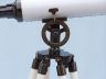 Floor Standing Oil Rubbed Bronze with White Leather Griffith Astro Telescope 50 - 8