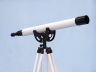 Floor Standing Oil-Rubbed Bronze-White Leather Anchormaster Telescope 50 - 6