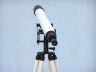 Floor Standing Oil-Rubbed Bronze-White Leather Anchormaster Telescope 50 - 5