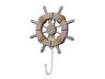 Rustic Decorative Ship Wheel With Hook 8 - 2