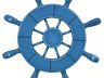 Rustic All Light Blue Decorative Ship Wheel 9 - 4