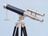 Floor Standing Brushed Nickel With Leather Griffith Astro Telescope 50 - 4